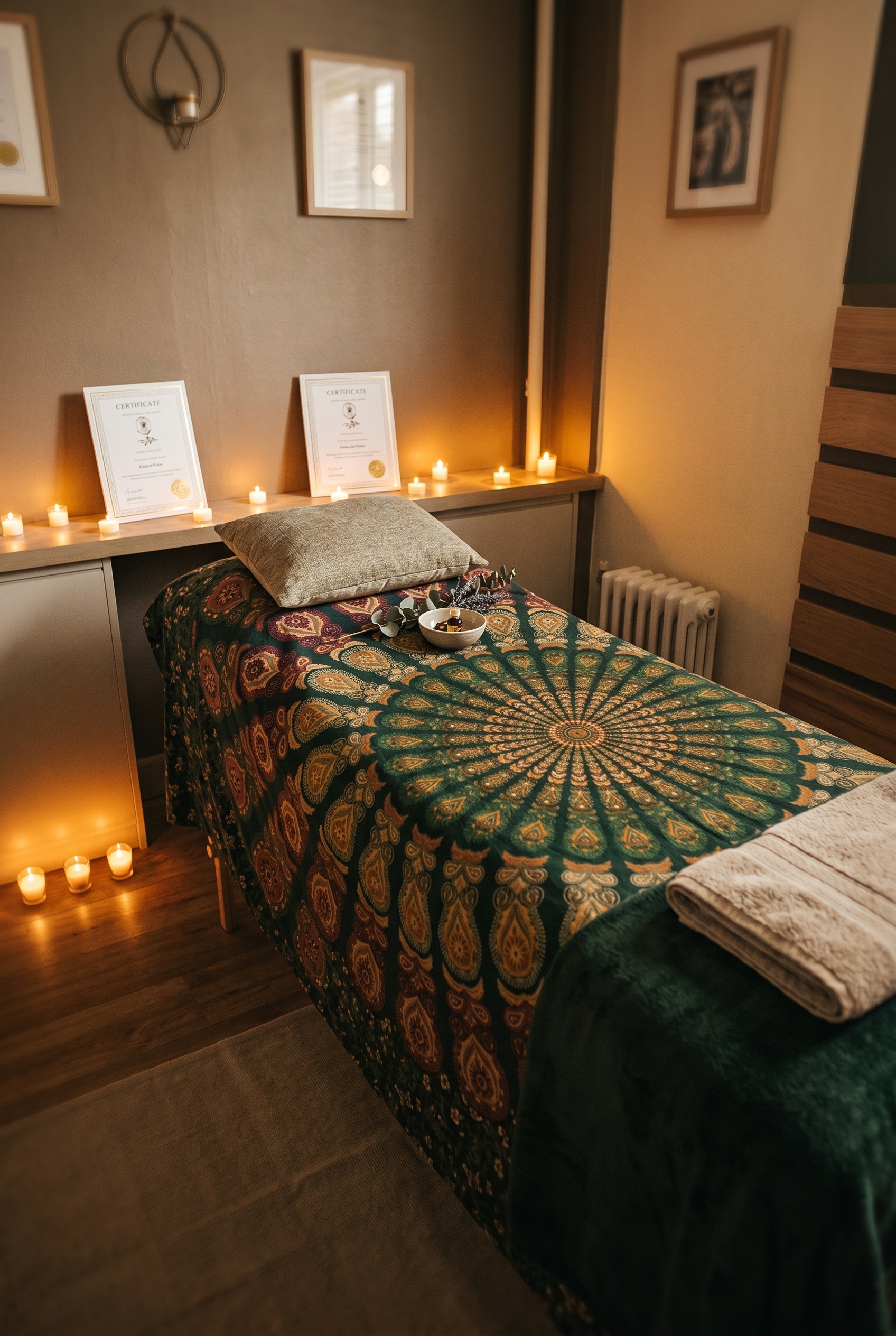 Peaceful treatment room
